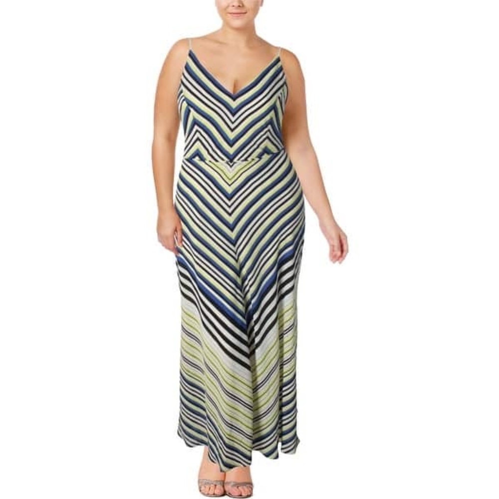 NWT CITY CHIC Super Stripe Maxi Dress-18M